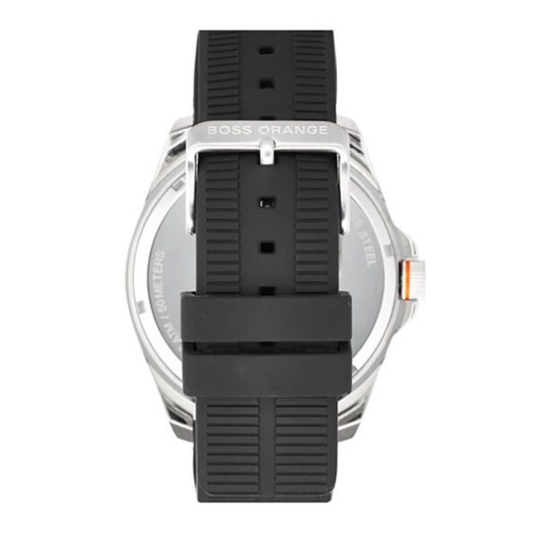 Montre homme Hugo Boss Berlin réf. 1513290, mouvement quartz, boîtier 48 mm, acier inoxydable, silicone, verre minéral – deuxième vue