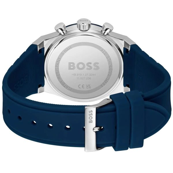 Montre homme Hugo Boss Candor réf. 1514243, chronographe quartz, boîtier 41 mm, silicone – troisième vue
