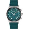 Montre homme Hugo Boss Candor réf. 1514244, chronographe quartz, boîtier 41 mm, silicone, étanche 50 m – vue principale, Horlova Maroc