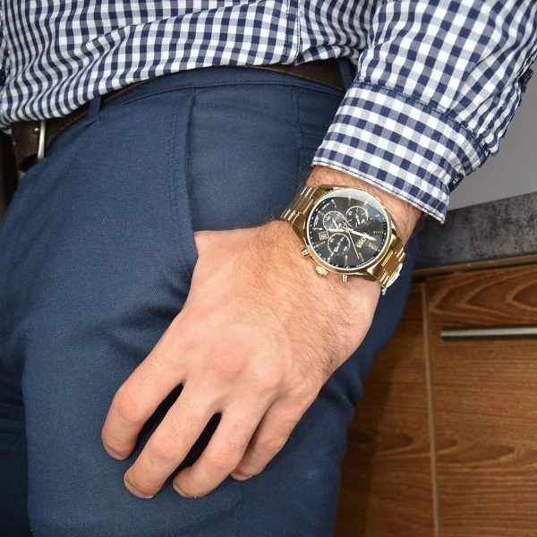 Montre homme Hugo Boss Champion réf. 1513848, chronographe quartz, boîtier 44 mm, acier inoxydable, étanche 100 m – deuxième vue