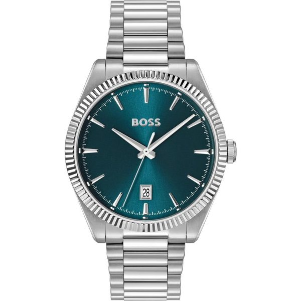 Montre homme Hugo Boss Cheswick réf. 1514309, mouvement quartz, boîtier 40 mm, acier inoxydable – vue principale, Horlova Maroc