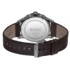 Montre homme Hugo Boss Classic réf. 1514030, mouvement solaire, boîtier 41 mm, acier inoxydable, cuir, verre minéral – troisième vue