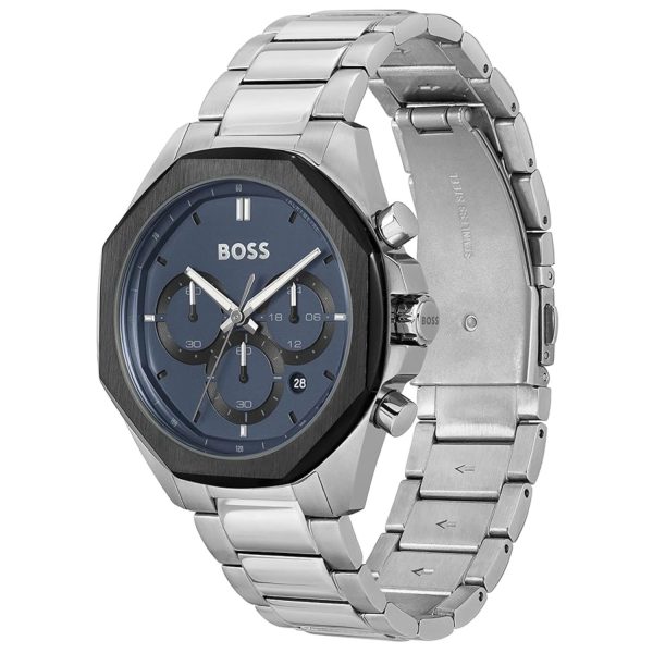 Montre homme Hugo Boss Cloud 43 mm réf. 1514015, mouvement quartz chronographe – autre angle