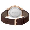 Montre homme Hugo Boss Contender réf. 1514126, mouvement quartz, boîtier 44 mm, cuir, verre minéral, étanche 50 m – troisième vue
