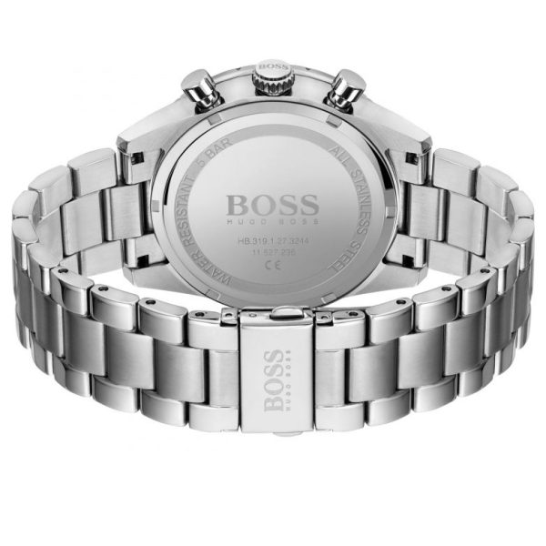 Montre homme Hugo Boss Distinct réf. 1513850, chronographe quartz, boîtier 44 mm, acier inoxydable, verre minéral – troisième vue