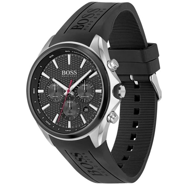 Montre homme Hugo Boss Distinct réf. 1513855, mouvement quartz, boîtier 46 mm, silicone, étanche 50 m – deuxième vue