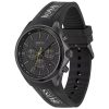 Montre homme Hugo Boss Distinct réf. 1513859, chronographe quartz, boîtier 46 mm, acier inoxydable, silicone – troisième vue