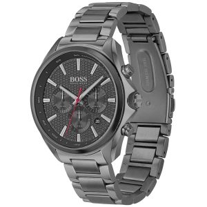 Montre homme Hugo Boss Distinct Caractère Affirmé réf. 1513858, chronographe quartz, boîtier 46 mm, acier inoxydable – deuxième vue