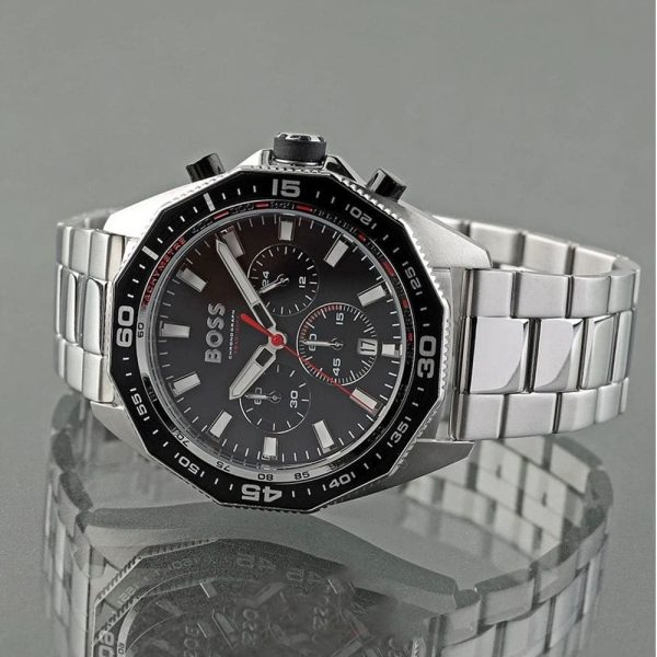 Montre homme Hugo Boss Energy réf. 1513971, boîtier 44 mm, acier inoxydable, verre minéral – troisième vue