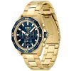 Montre homme Hugo Boss Energy 44 mm réf. 1513973, cadran bleu, bracelet acier – autre angle