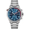 Montre homme Hugo Boss Globetrotter réf. 1513823, bracelet acier, mouvement quartz chronographe – vue de face | Horlova Maroc