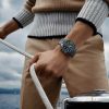 Montre homme Hugo Boss Globetrotter réf. 1513824, mouvement quartz, boîtier 46 mm, acier inoxydable – vue principale, Horlova Maroc