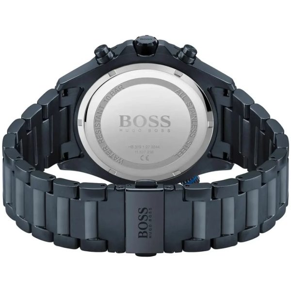 Montre homme Hugo Boss Globetrotter réf. 1513824, mouvement quartz, boîtier 46 mm, acier inoxydable, étanche 100 m – quatrième vue