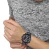 Montre homme Hugo Boss Globetrotter réf. 1513825, chronographe quartz, boîtier 46 mm, acier inoxydable – vue principale, Horlova Maroc