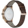 Montre homme Hugo Boss Grand Prix 44 mm réf. 1513604, cadran bleu, bracelet cuir – vue de trois-quarts