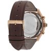 Montre homme Hugo Boss Grand Prix 44 mm réf. 1513604, cadran bleu, bracelet cuir – autre angle