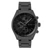 Montre homme Hugo Boss Grand Prix 44 mm réf. 1513676, cadran noir, mouvement quartz – vue rapprochée