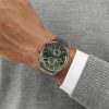 Montre homme Hugo Boss Grand Prix réf. 1514228, chronographe quartz, boîtier 44 mm, acier inoxydable – vue principale, Horlova Maroc