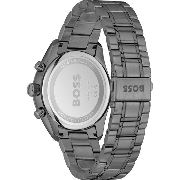 Montre homme Hugo Boss Grand Prix réf. 1514228, chronographe quartz, boîtier 44 mm, acier inoxydable – troisième vue