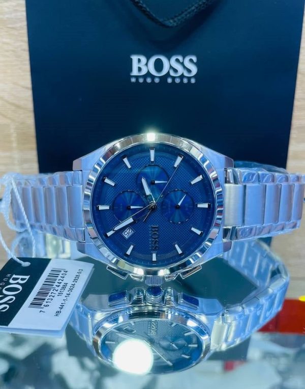 Montre homme Hugo Boss Grandmaster réf. 1513884, chronographe quartz, acier inoxydable – troisième vue