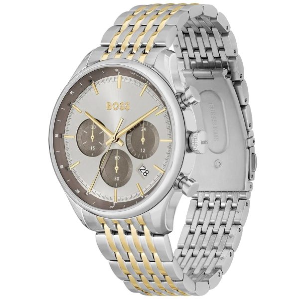 Montre homme Hugo Boss Gregor réf. 1514053, chronographe quartz, boîtier 45 mm, acier inoxydable – deuxième vue