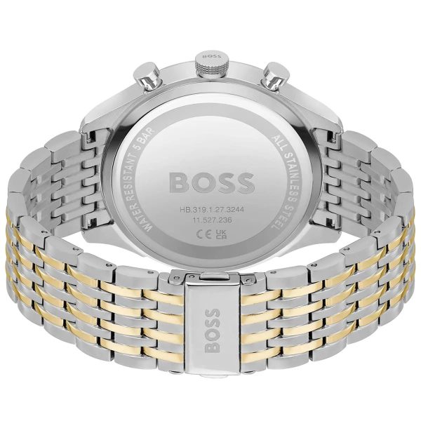 Montre homme Hugo Boss Gregor réf. 1514053, chronographe quartz, boîtier 45 mm, acier inoxydable – troisième vue