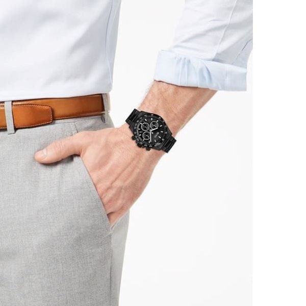 Montre homme Hugo Boss Hero réf. 1513754, chronographe quartz, boîtier 43 mm, acier inoxydable, étanche 50 m – vue principale, Horlova Maroc