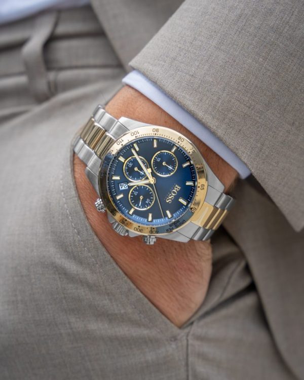 Montre homme Hugo Boss Hero réf. 1513767, chronographe quartz, boîtier 43 mm, acier inoxydable – deuxième vue