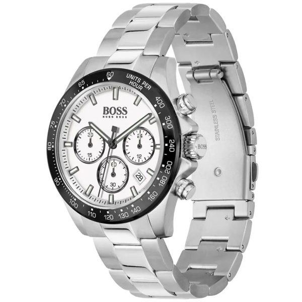 Montre homme Hugo Boss Hero réf. 1513875, mouvement quartz, boîtier 43 mm, acier inoxydable, étanche 50 m – troisième vue