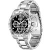 Montre homme Hugo Boss Hero 43 mm réf. 1514267, cadran noir, mouvement quartz chronographe – vue de trois-quarts