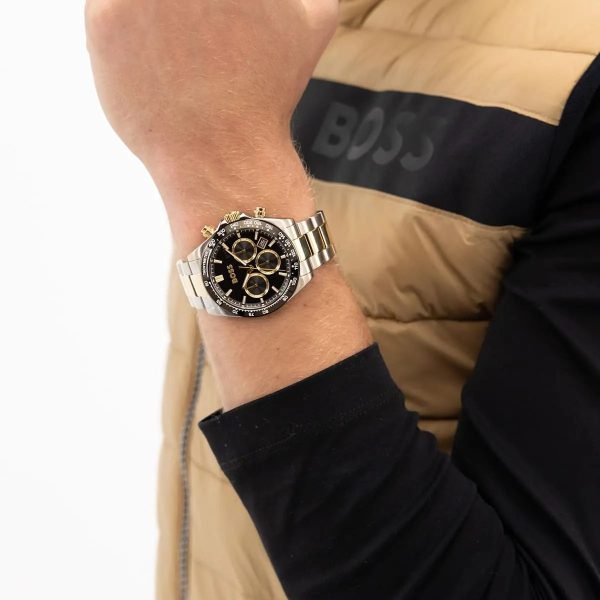 Montre homme Hugo Boss Hero réf. 1514269, chronographe quartz, boîtier 43 mm, acier inoxydable – vue principale, Horlova Maroc