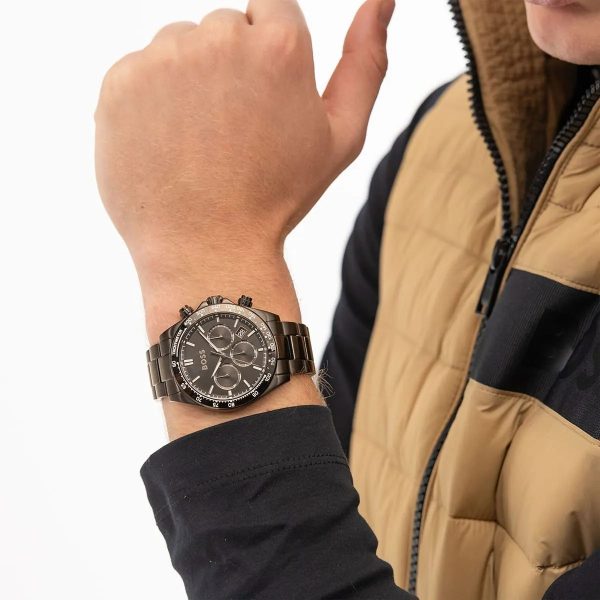 Montre homme Hugo Boss Hero réf. 1514271, chronographe quartz, boîtier 43 mm, acier inoxydable – vue principale, Horlova Maroc