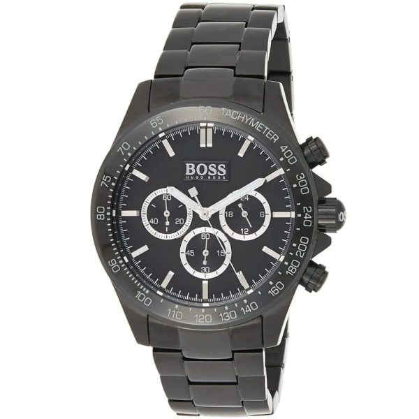 Montre homme Hugo Boss Ikon réf. 1512961, mouvement quartz, boîtier 44 mm, acier inoxydable, étanche 100 m – troisième vue