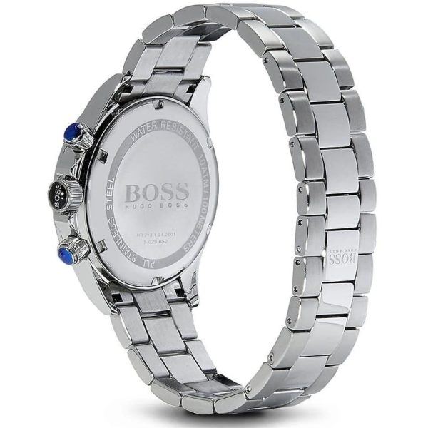 Montre homme Hugo Boss Ikon réf. 1512965, chronographe quartz, boîtier 44 mm, acier inoxydable, étanche 100 m – quatrième vue