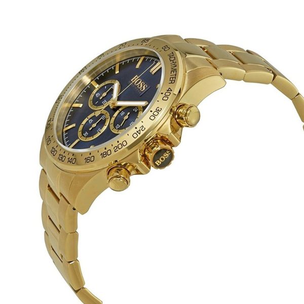 Montre homme Hugo Boss Ikon réf. 1513340, chronographe quartz, boîtier 44 mm, acier inoxydable, verre minéral – troisième vue