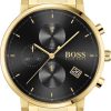 Montre homme Hugo Boss Integrity réf. 1513781, chronographe quartz, boîtier 43 mm, acier inoxydable – vue principale, Horlova Maroc