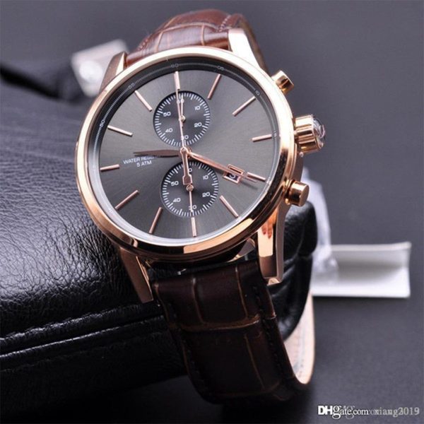 Montre homme Hugo Boss Jet réf. 1513281, boîtier 41 mm, cuir, verre minéral – troisième vue
