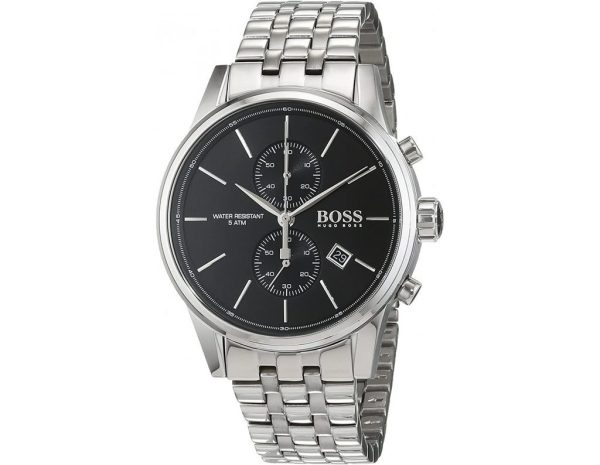 Montre homme Hugo Boss Jet réf. 1513383, mouvement quartz, boîtier 41 mm, acier inoxydable – vue principale, Horlova Maroc