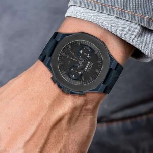 Montre homme Hugo Boss Modèle réf. 1514086, chronographe quartz, boîtier 44 mm, cuir, verre minéral – vue principale, Horlova Maroc