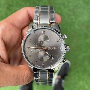 Montre homme Hugo Boss Montr Skymaster réf. 1513789, chronographe quartz, boîtier 44 mm, acier inoxydable, étanche 50 m – deuxième vue