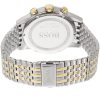 Montre homme Hugo Boss Navigator 44 mm réf. 1513499, cadran argenté, bracelet acier – vue de trois-quarts
