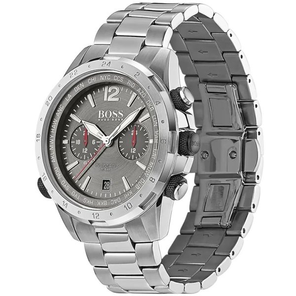 Montre homme Hugo Boss Nomad réf. 1513774, mouvement quartz, boîtier 44 mm, acier inoxydable, étanche 20 m – deuxième vue