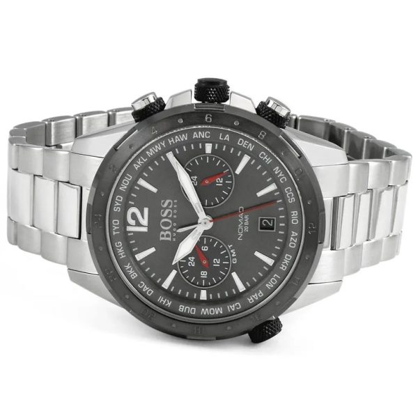 Montre homme Hugo Boss Nomad réf. 1513774, mouvement quartz, boîtier 44 mm, acier inoxydable, étanche 20 m – quatrième vue
