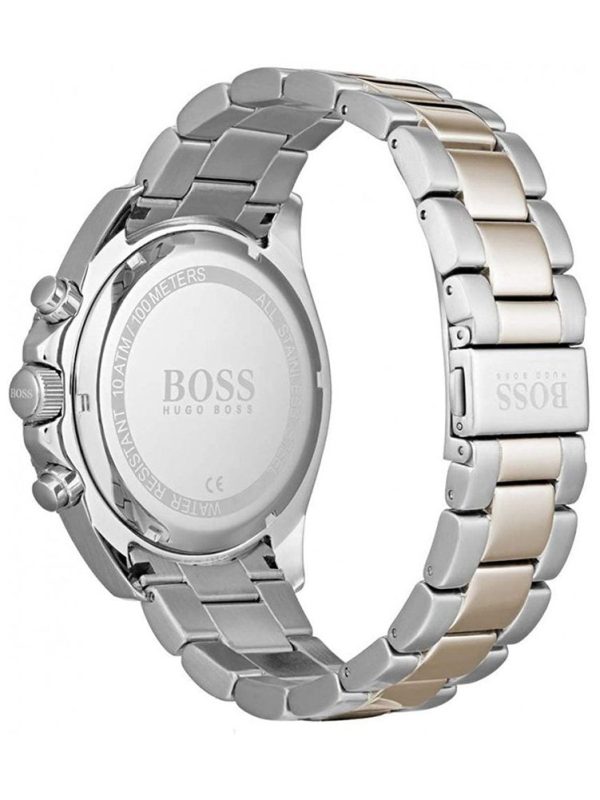 Montre homme Hugo Boss Ocean réf. 1513705, chronographe quartz, boîtier 46 mm, acier inoxydable – troisième vue