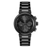 Montre homme Hugo Boss ONE 44 mm réf. 1514001, cadran noir, mouvement quartz chronographe – vue de face | Horlova Maroc