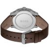 Montre homme Hugo Boss Peak réf. 1514187, chronographe quartz, boîtier 44 mm, cuir, étanche 30 m – troisième vue