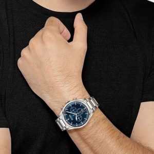 Montre homme Hugo Boss Pioneer réf. 1513867, chronographe quartz, acier inoxydable – deuxième vue