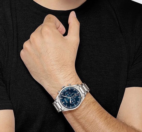 Montre homme Hugo Boss Pioneer réf. 1513867, chronographe quartz, acier inoxydable – deuxième vue
