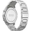 Montre homme Hugo Boss Pioneer 44 mm réf. 1513712, cadran argenté, bracelet acier – vue du fond de boîte