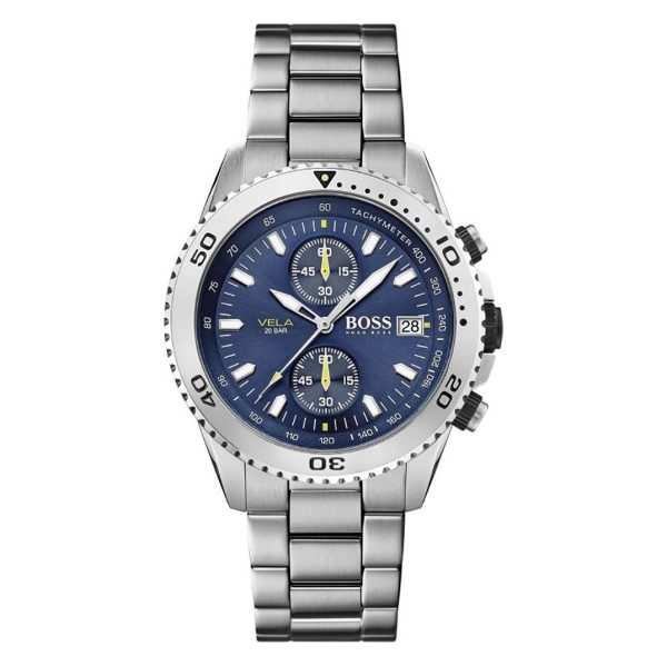 Montre homme Hugo Boss Professional réf. 1513775, chronographe quartz, acier inoxydable, cuir – vue principale, Horlova Maroc